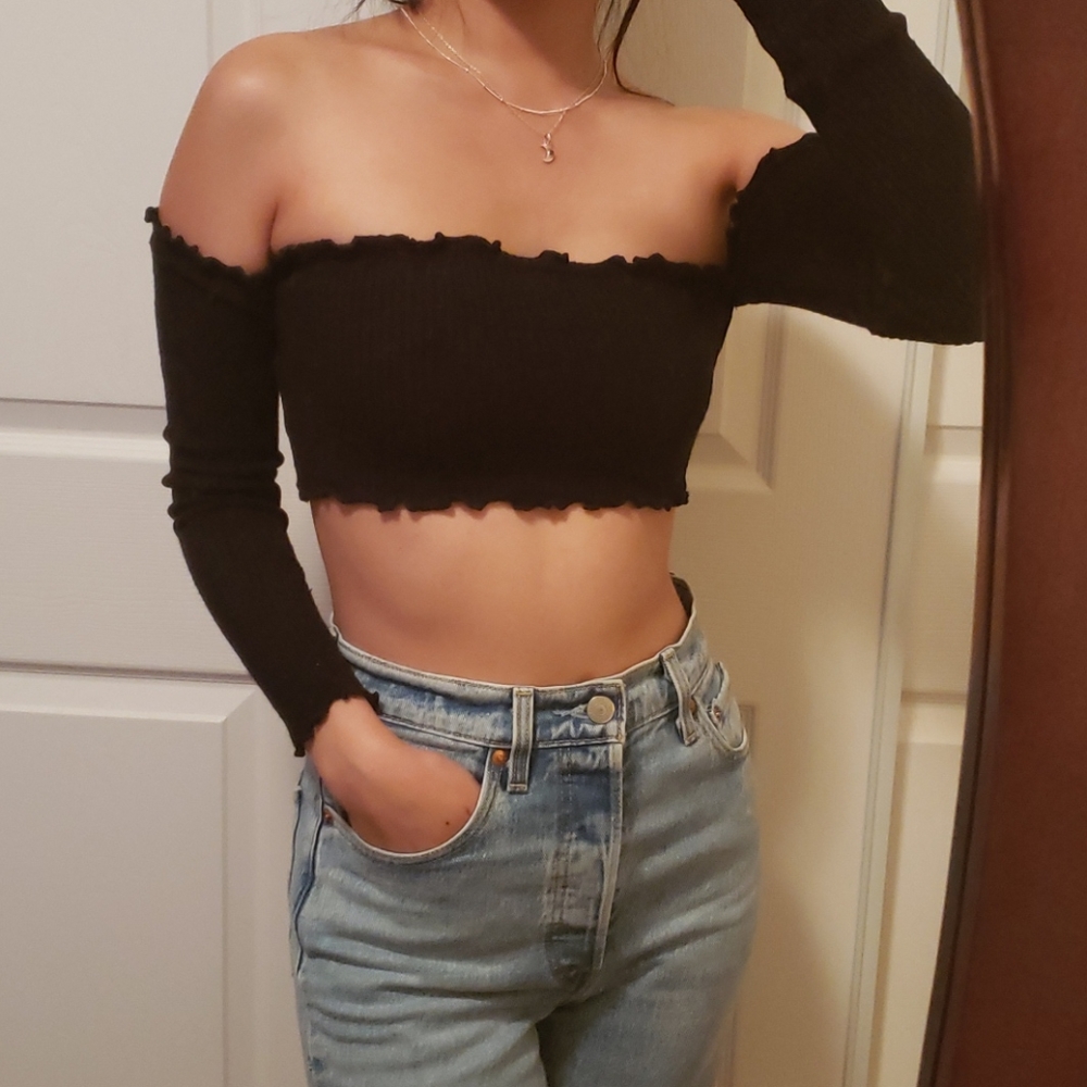 Fashion Nova Off Shoulder Crop Top